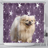 Cute Pekingese Dog Print Shower Curtains