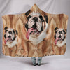 Amazing Bulldog Print Hooded Blanket