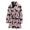 Boykin Spaniel Dog Floral Print Women's Bath Robe