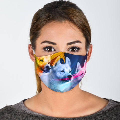 Norwegian Buhund Print Face Mask