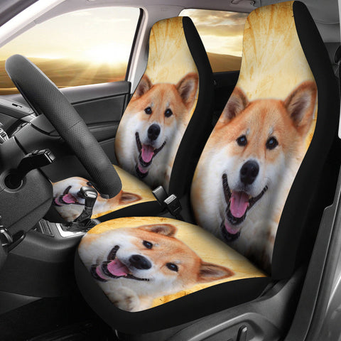 Shiba Inu Dog Print Car Seat Covers