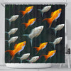 Molly Fish (Poecilia Sphenops) Print Shower Curtains