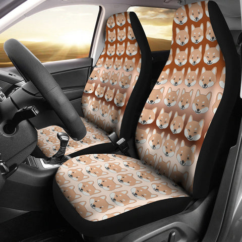 Shiba Inu Patterns Print Car Seat Covers