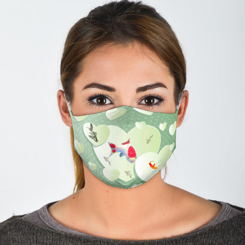 Cute Comet Fish Print Face Mask