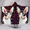 Cornish Rex Cat Love bubbles Print Hooded Blanket