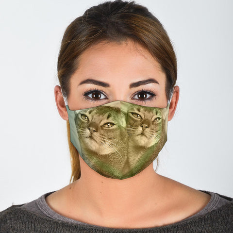 Abyssinian Cat Print Face Mask- Limited Edition