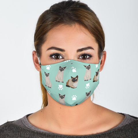 Siamese Cat Patterns Print Face Mask