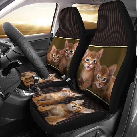 Abyssinian cat Print Car Seat Covers