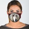 Afghan Hound On Red Print Face Mask