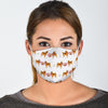 Finnish Spitz Love Patterns Print Face Mask