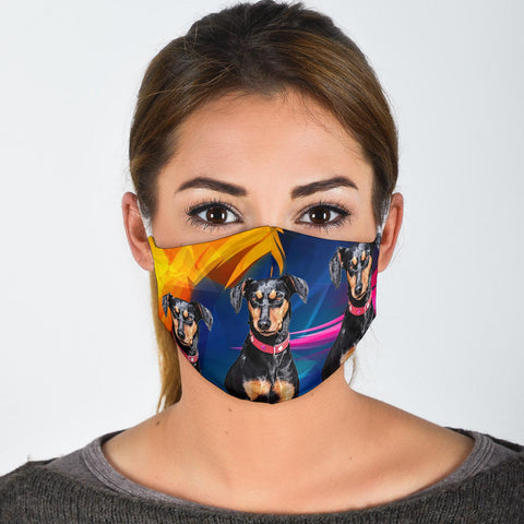 Manchester Terrier Print Face Mask