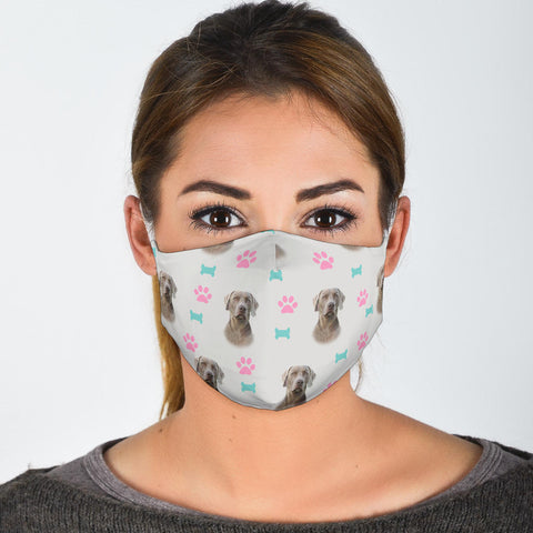 Weimaraner Dog Patterns Print Face Mask