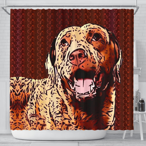 Chesapeake Bay Retriever Dog Print Shower Curtain