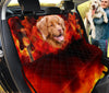 Nova Scotia Duck Tolling Retriever On Fire Print Pet Seat Covers