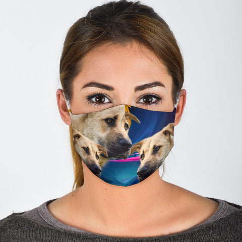 Cute Three Anatolian Shepherd Print Face Mask