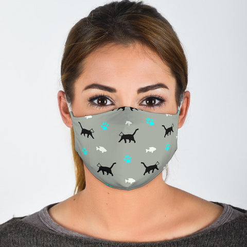 Cute Cat Patterns Print Face Mask