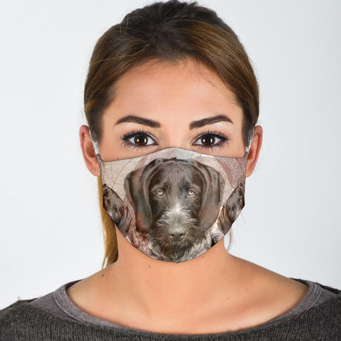 German Wirehaired Pointer Print Face Mask