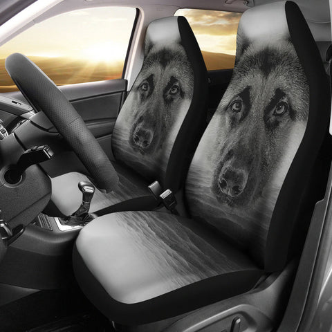 German Shepherd Print Car Seat Covers