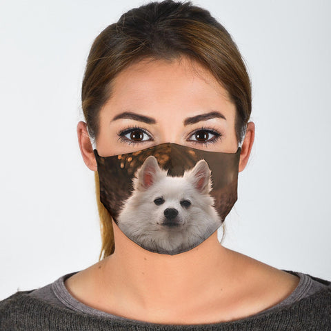 American Eskimo Dog Print Face Mask