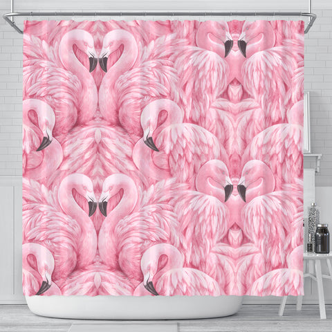 Flamingo Print Shower Curtains