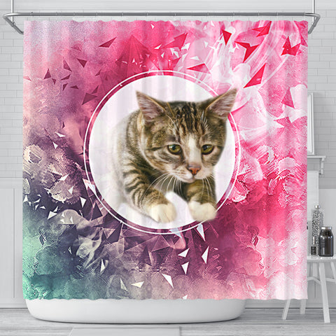 American Shorthair Cat Print Shower Curtain