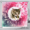 American Shorthair Cat Print Shower Curtain