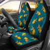 Gold Fish Pattern Print Car Seat Covers