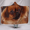 Tibetan Spaniel Print Hooded Blanket