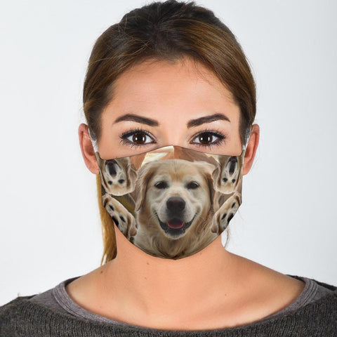 Labrador Retriever Puppy Print Face Mask