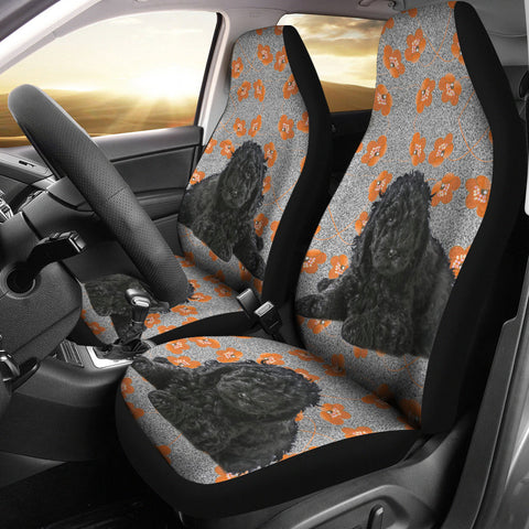 Barbet Dog Print Car Seat Covers