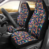 Australian Cattle Dog Floral Print Car Seat Covers