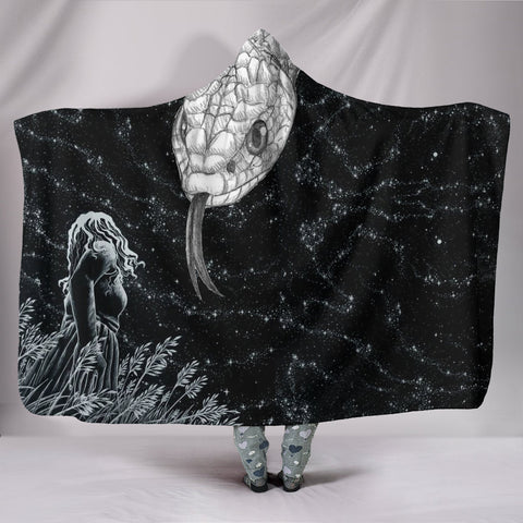 Snake Print Hooded Blanket