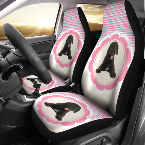 Cute Spanish Water Dog Print Car Seat Covers