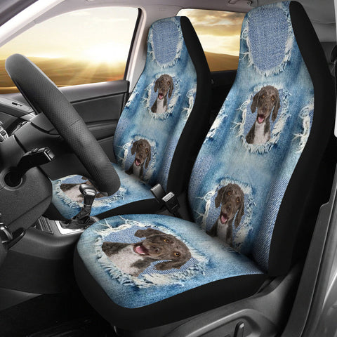 Spanish Water Dog Print Car Seat Covers