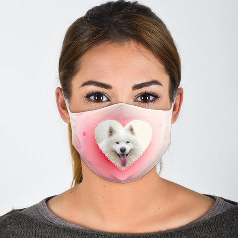 Cute Samoyed Dog Print Face Mask