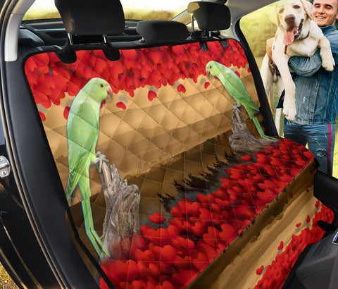 Rose Ringed Parrot Print Pet Seat Covers