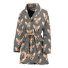 Cute Chihuahua Dog Pattern Print Women's Bath Robe