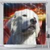 Great Pyrenees Print Shower Curtains