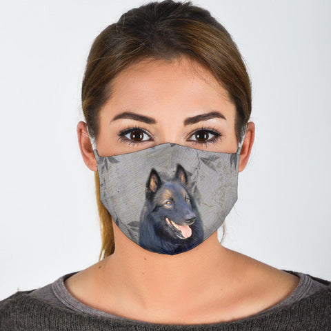 Belgium Tervuren Dog Print Face Mask