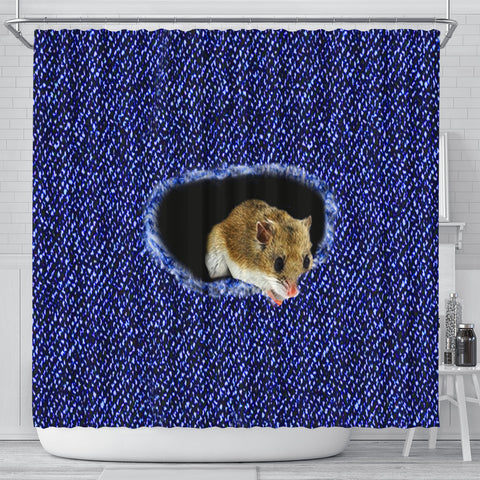 Chinese Hamster Print Shower Curtains