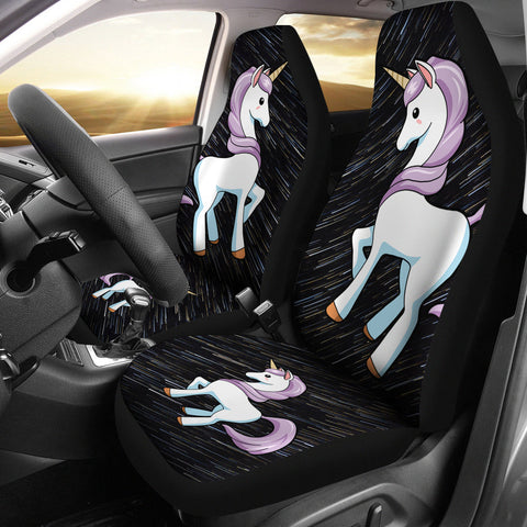 Cute Unicorn Print Car Seat Covers