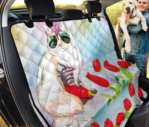 Siberian Cat Print Pet Seat Covers