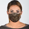 Havana Brown Cat Print Face Mask