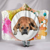 Colorful Bullmastiff Dog Print Hooded Blanket