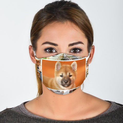 Shiba Inu Dog Print Face Mask