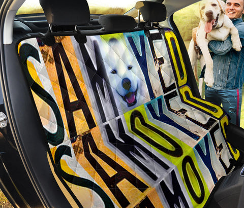 Samoyed Dog Print Pet Seat Covers