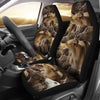 Greyhound Dog In Lots Print Car Seat Covers