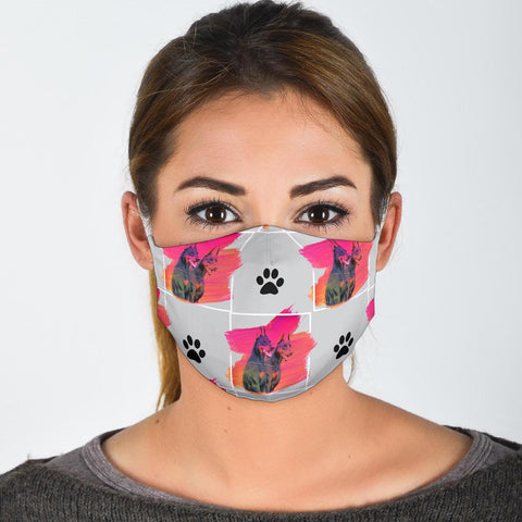 Doberman Pinscher Patterns Print Face Mask