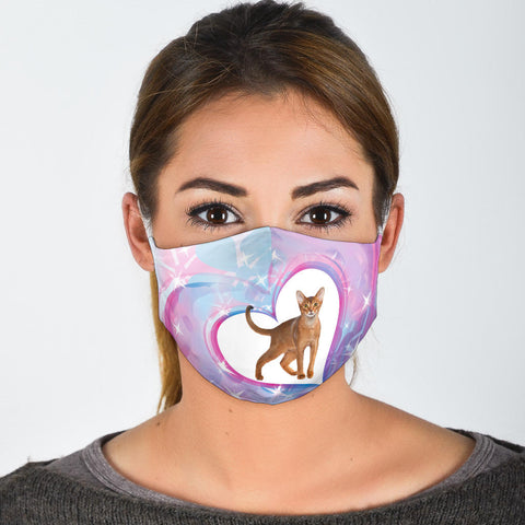 Amazing Abyssinian Cat Print Face Mask