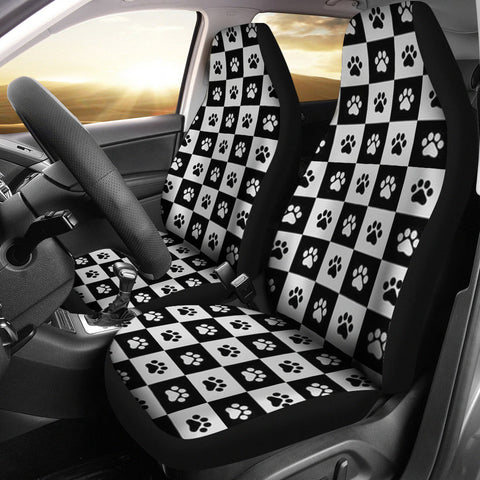 Dog Paws Print Car Seat Covers